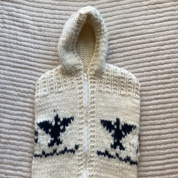 Wool Cowichan Baby Bunting Bag - Picture 2 of 8